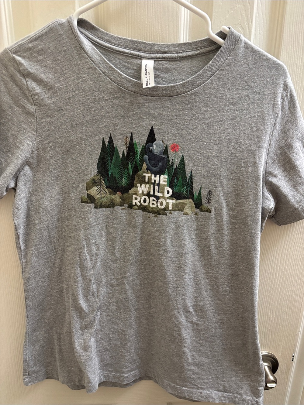 Bella Canvas Gray 'The Wild Robot' Graphic Tee